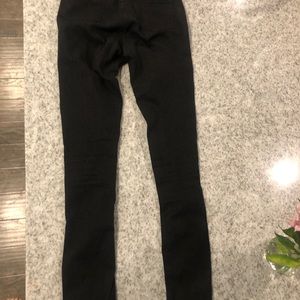 B.O.B black super high skinny distressed jeans